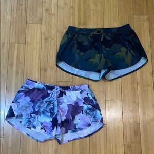 Old Navy Dolphin Hem Women's Run Shorts 3" Inseam Size M Two Shorts Bundle